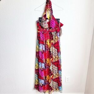 NWT Sue Wong beaded maxi halter dress 8
